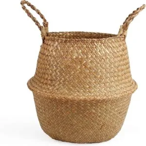 Woven Seagrass Belly Basket 1