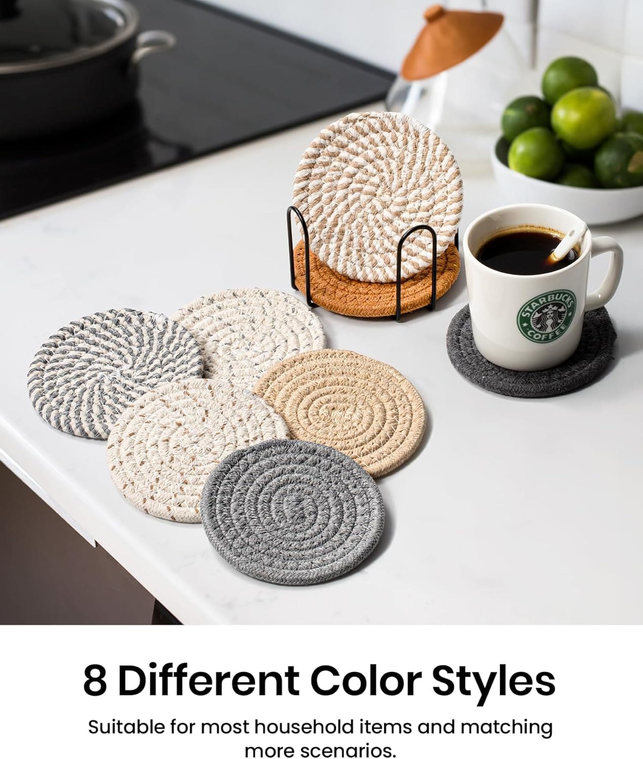 Drink Coasters with Holder - 1