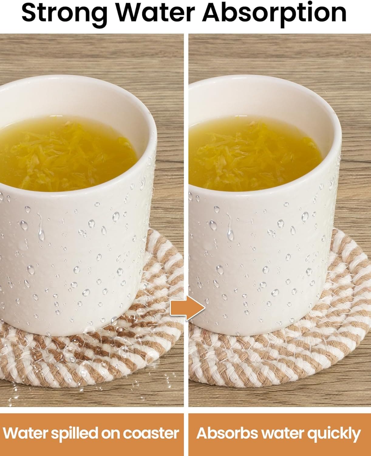 Drink Coasters with Holder - 3