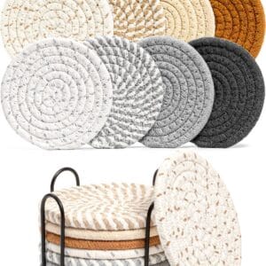 Drink Coasters with Holder