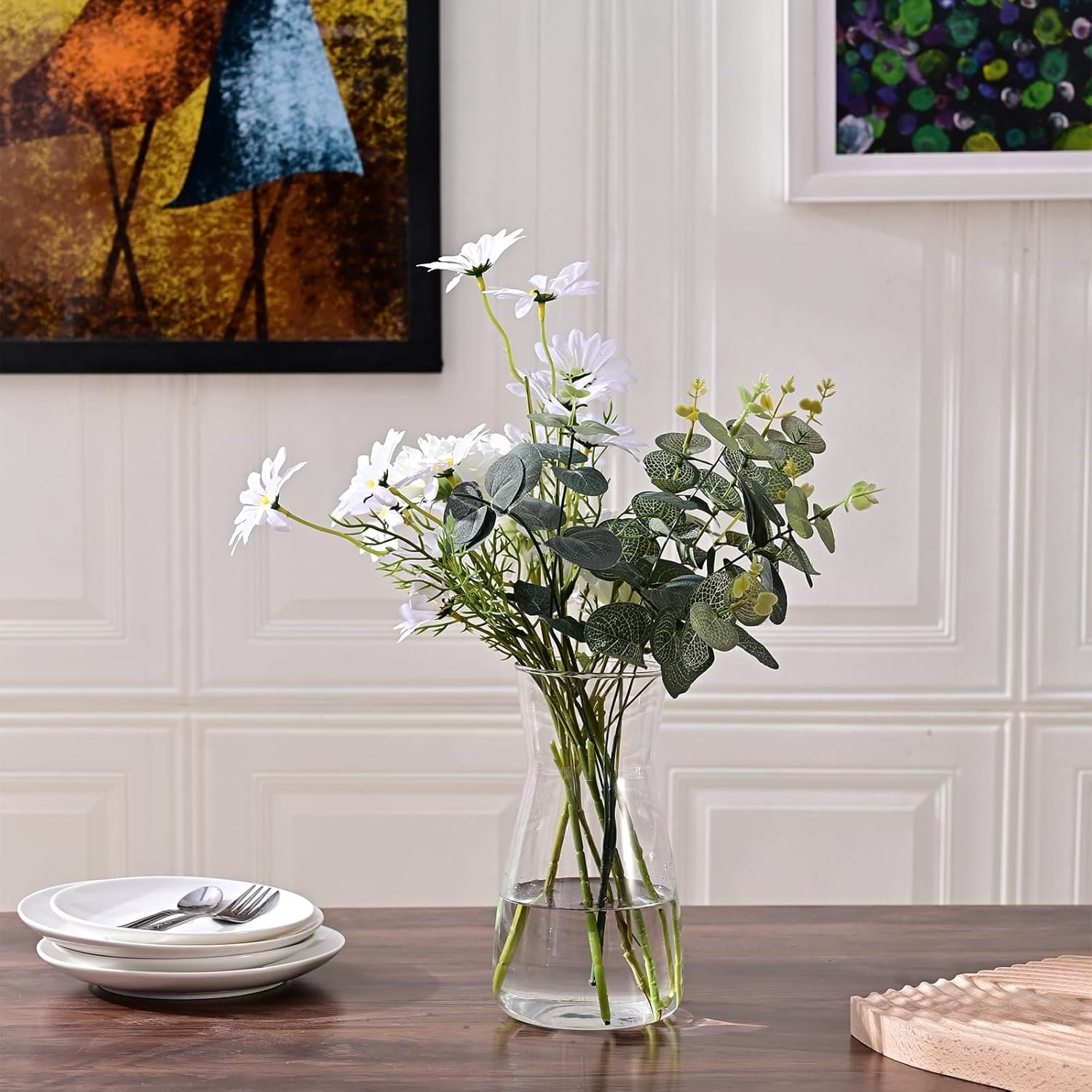 Clear Glass Flower Vases 6
