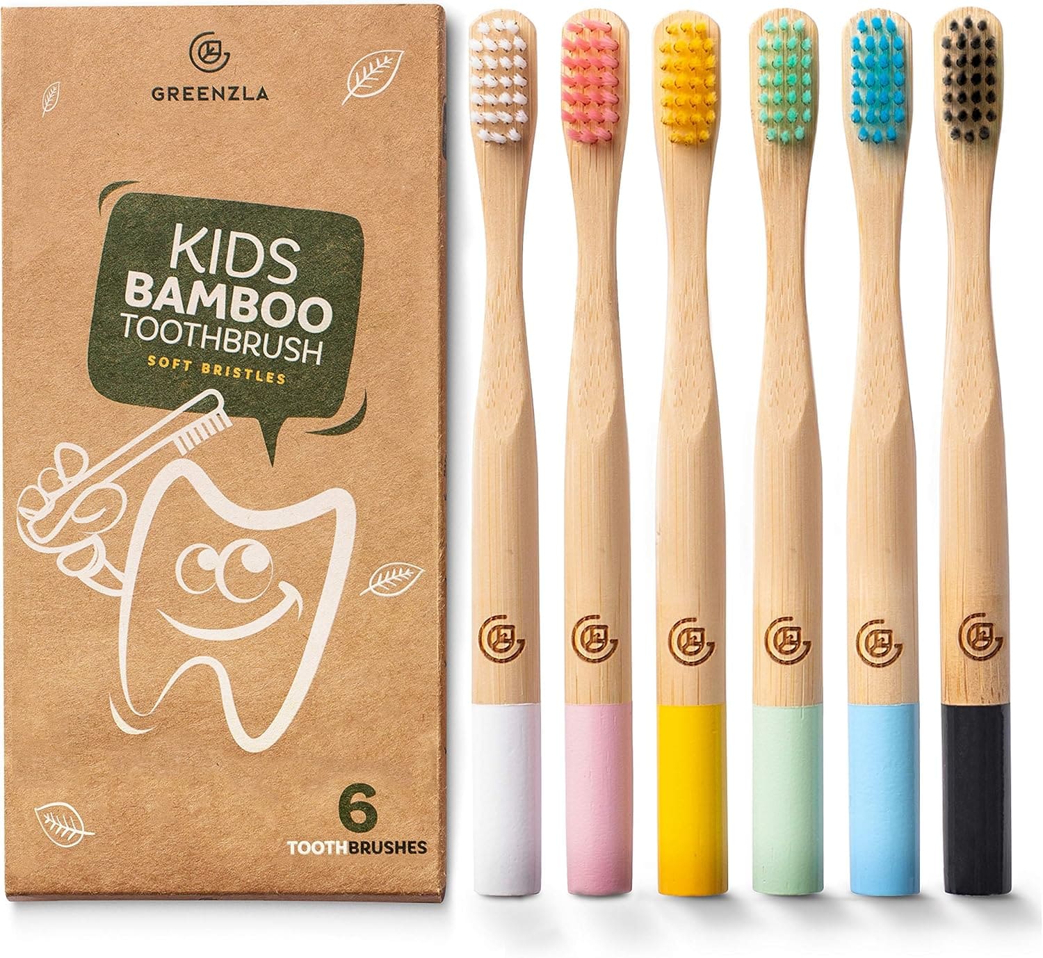Kids Bamboo Toothbrushes