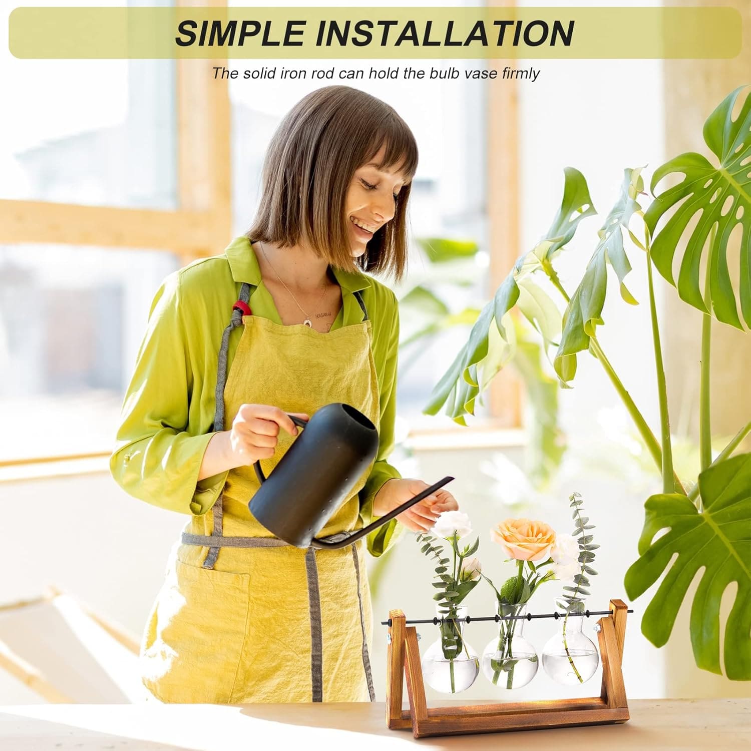 Plant Terrarium with Wooden Stand 3